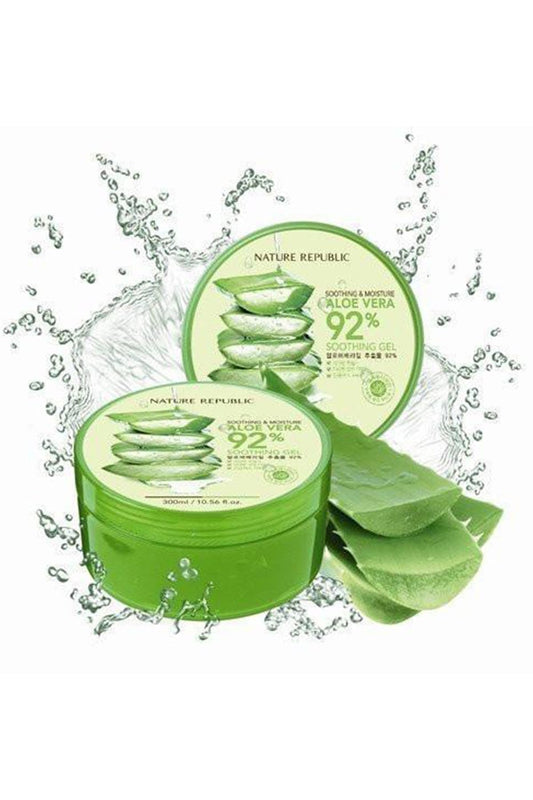 Nature Republic Aloe Gel 92% — Soothing & Hydrating, 10.56fl oz - Calm Era