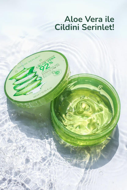 Nature Republic Aloe Gel 92% — Soothing & Hydrating, 10.56fl oz
