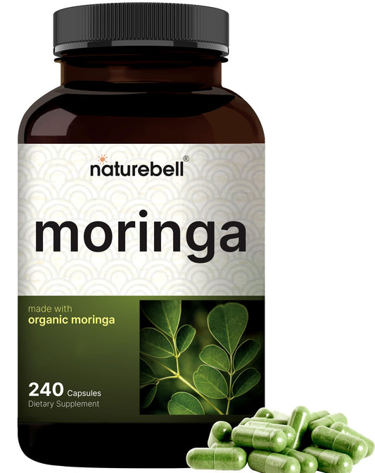 NatureBell Pure Moringa Capsules 800mg | 240ct 4-Month Supply