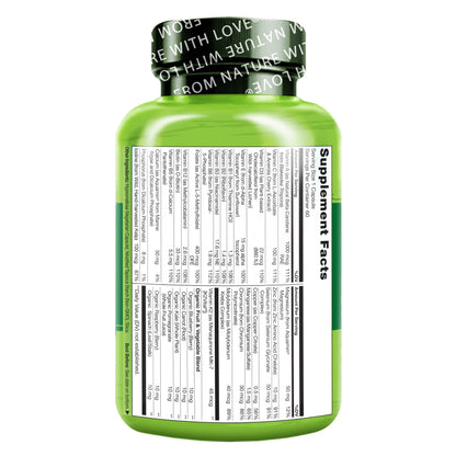 NATURELO Men’s Multivitamin – One Daily with Whole Food Vitamins & Minerals | 60 Capsules