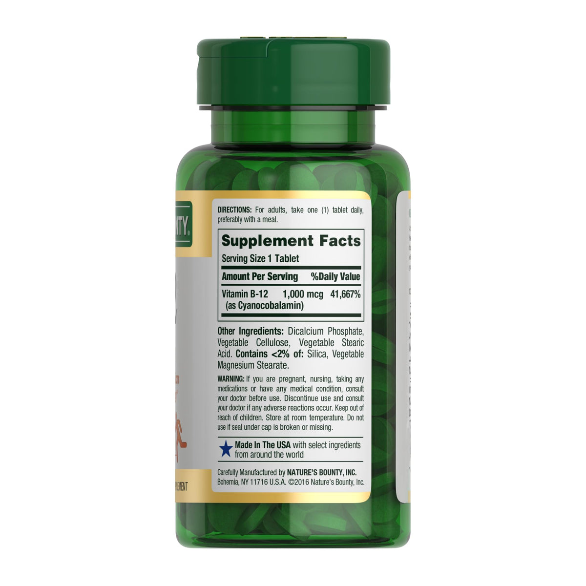 Nature’s Bounty Vitamin B12 1000 mcg, 200 Tablets