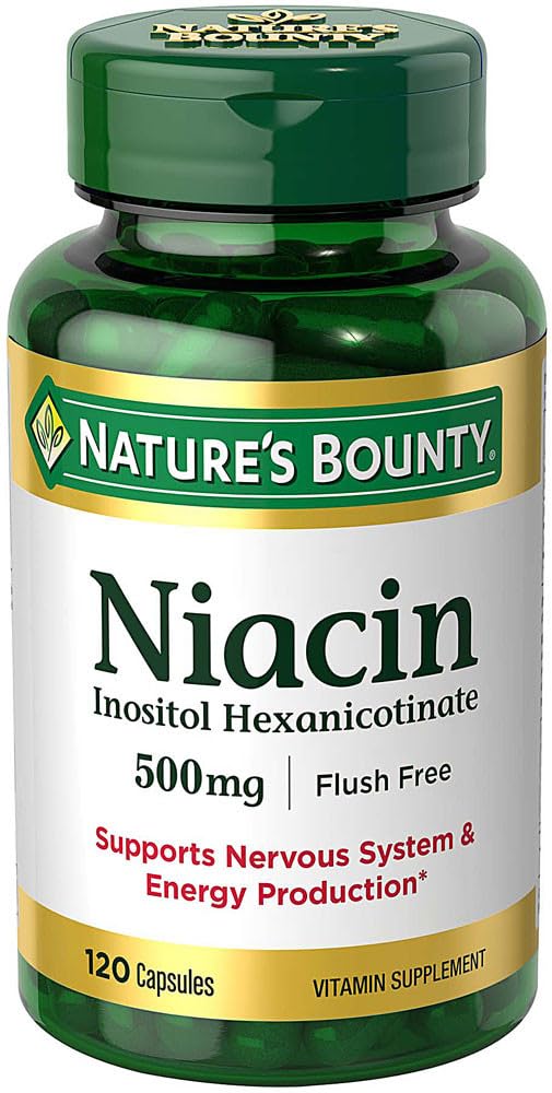 Nature's Bounty Niacin Flush Free 500mg – 3 x 120 Capsules - Calm Era