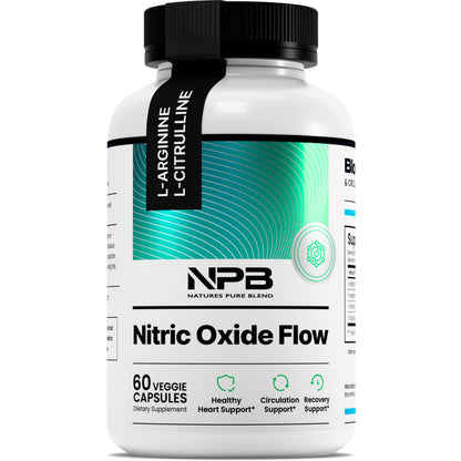 Nature's Pure Blend Nitric Oxide for Men – L-Arginine & L-Citrulline, Circulation & Endurance