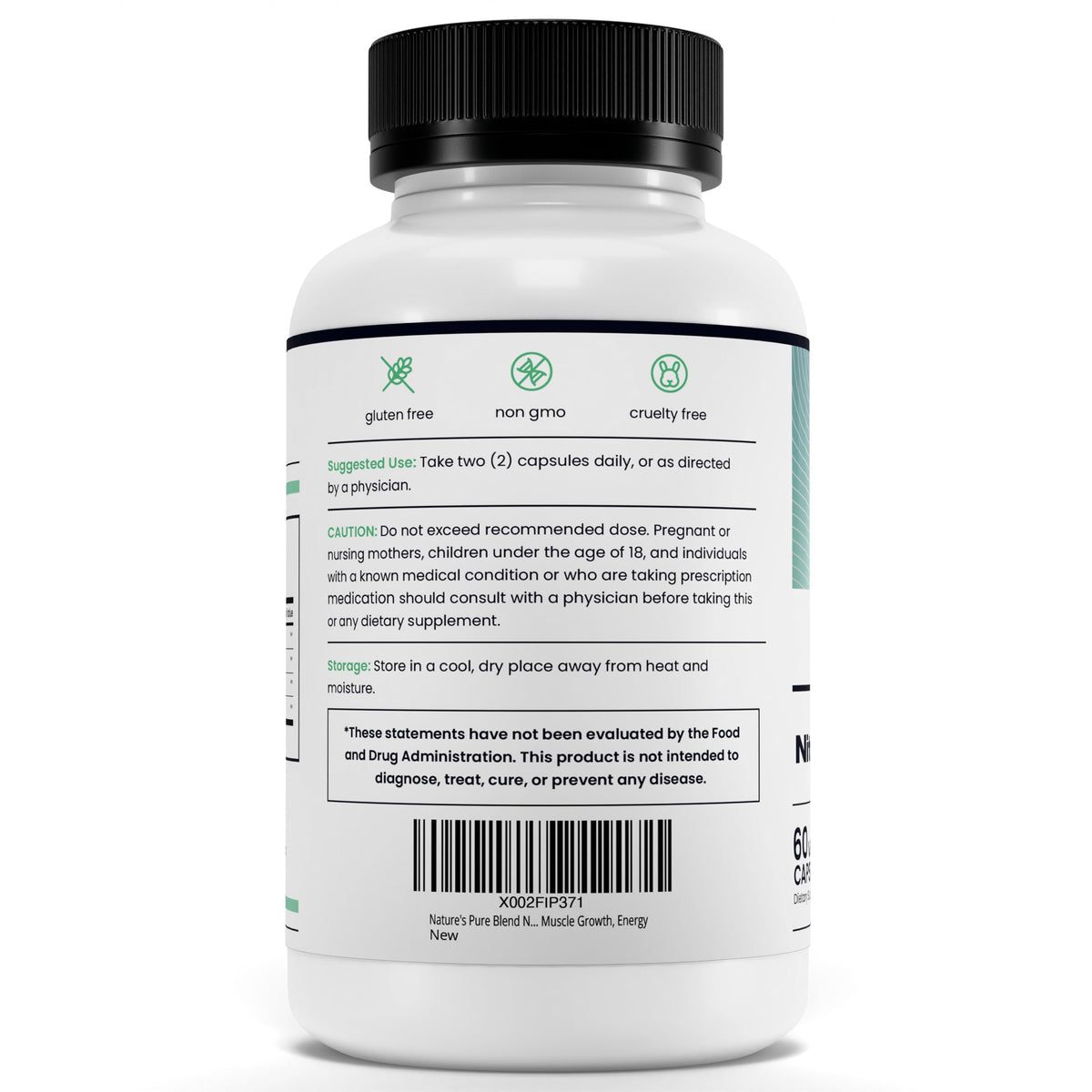 Nature's Pure Blend Nitric Oxide for Men – L-Arginine & L-Citrulline, Circulation & Endurance - Calm Era