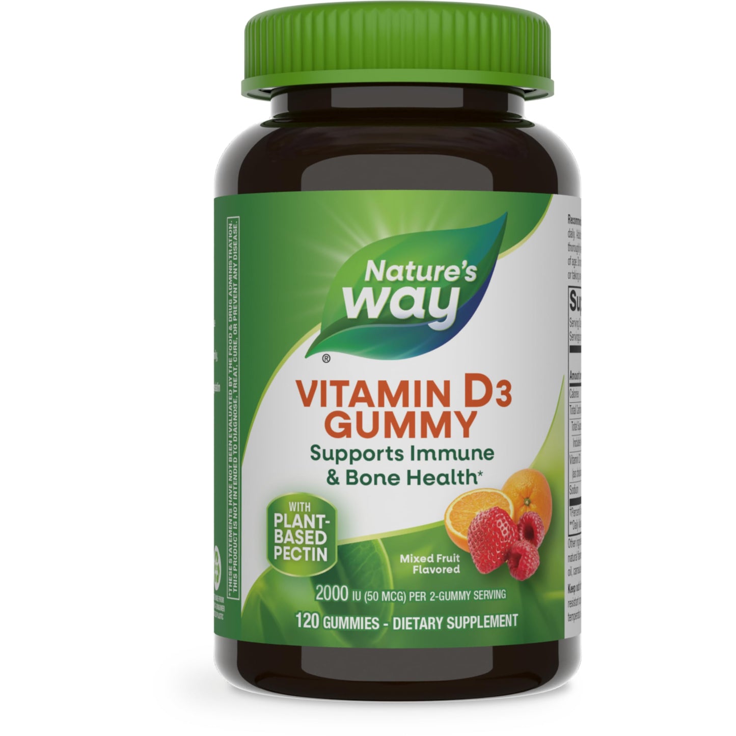 Nature’s Way Vitamin D3 2000 IU Gummies — Immune & Bone, 120ct