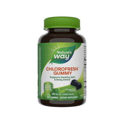 Nature’s Way Chlorofresh Chlorophyll Gummies — Orchard Fruit, 60 Count