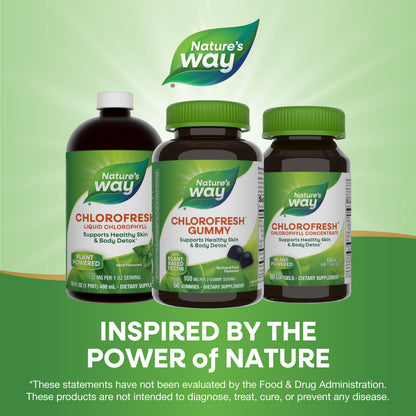 Nature’s Way Chlorofresh Chlorophyll Gummies — Orchard Fruit, 60 Count