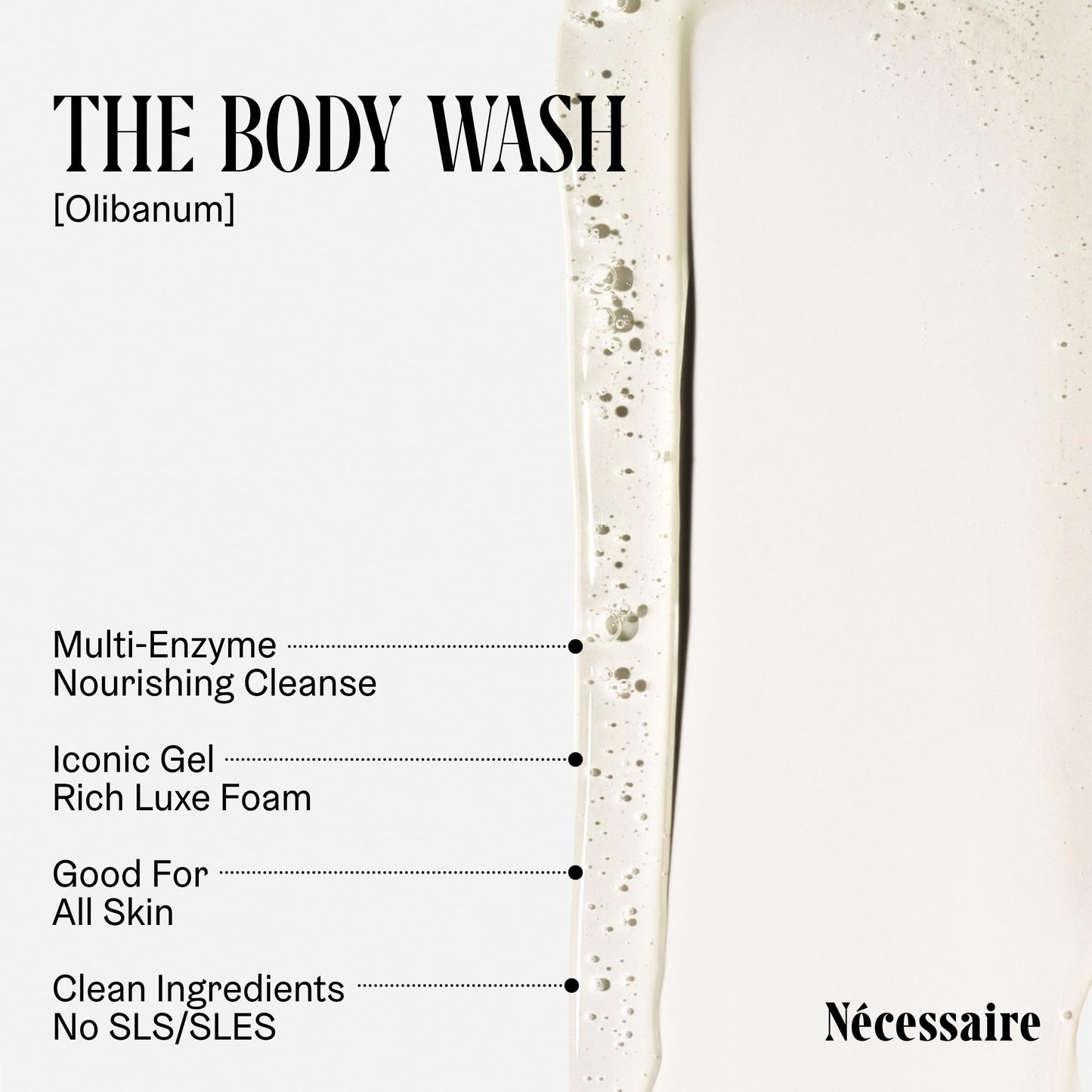 Nécessaire The Body Wash Olibanum – Niacinamide Radiance Cleanse 8.4oz