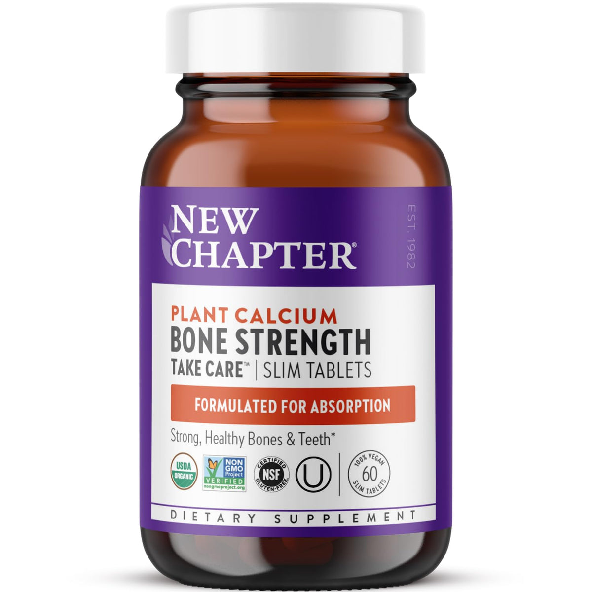 New Chapter Calcium Supplement – Organic Plant Calcium + D3/K2, 60 Count - Calm Era