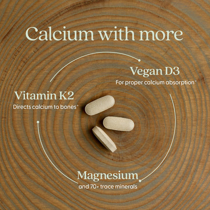 New Chapter Calcium Supplement – Organic Plant Calcium + D3/K2, 60 Count - Calm Era