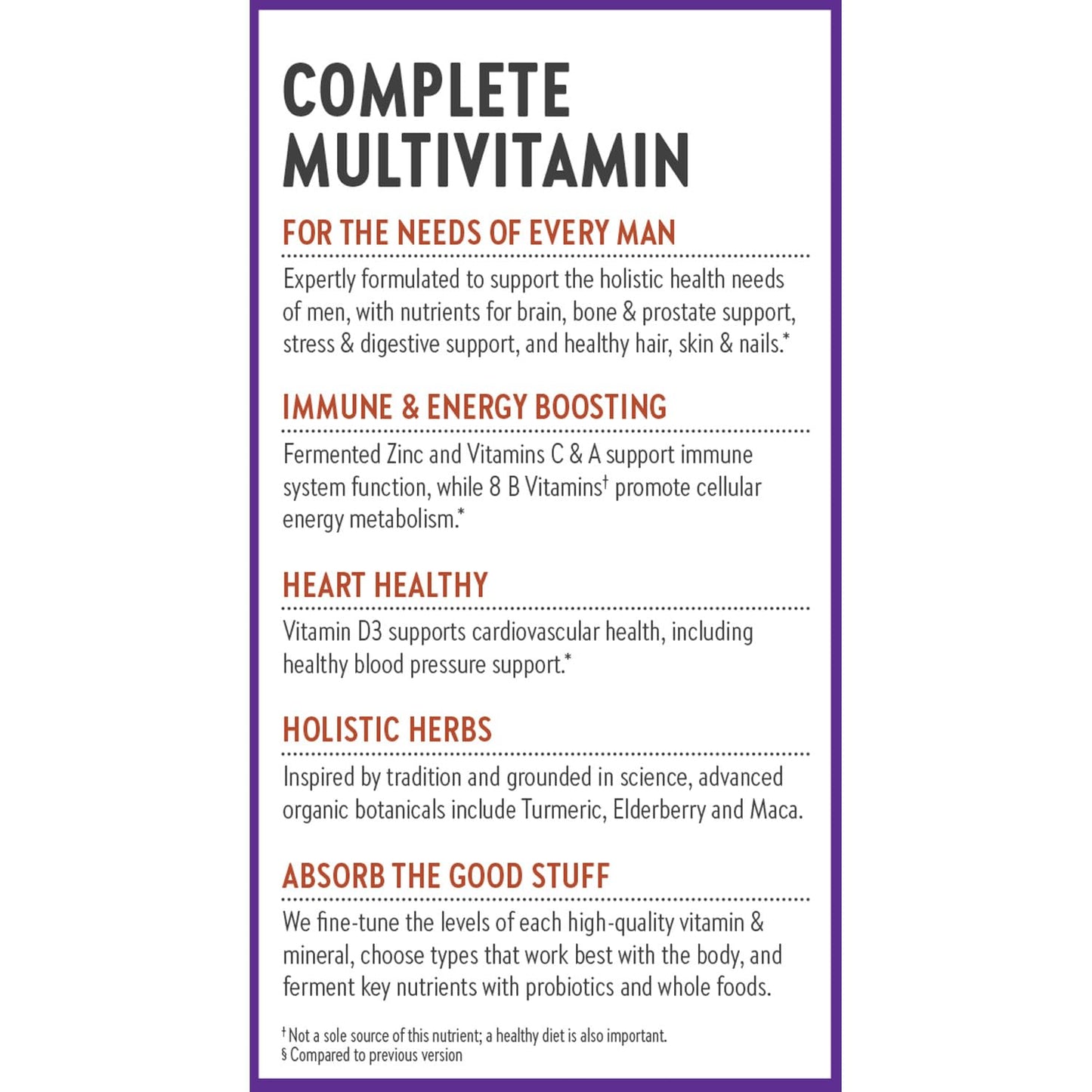 New Chapter Men’s Multivitamin One Daily