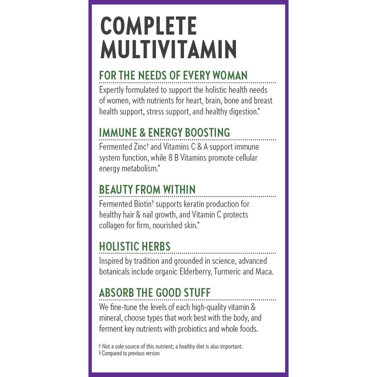 New Chapter Women’s Multivitamin with Iron, D3, B Vitamins & Zinc – Gentle on Empty Stomach, One Daily - Calm Era