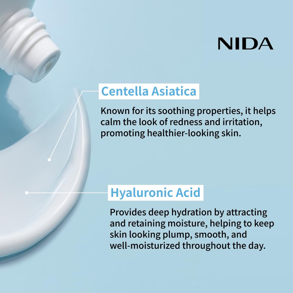 NIDA Youthful Formula Moisturizing Cream – Centella, Hyaluronic Acid, Niacinamide & Collagen