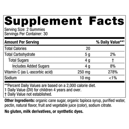 Nordic Naturals Kids Vitamin C Gummies — Tangy Tangerine, 60 Gummies