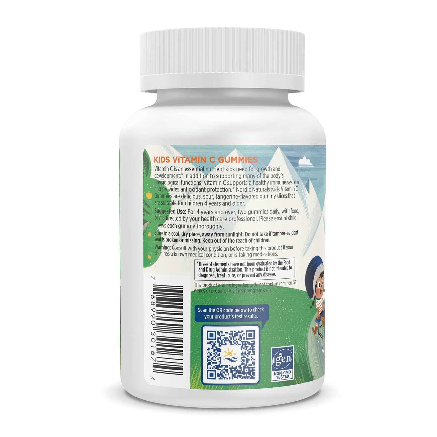 Nordic Naturals Kids Vitamin C Gummies — Tangy Tangerine, 60 Gummies