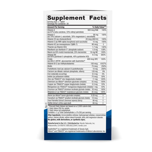 Nordic Naturals Men’s Multivitamin One Daily 30 Tablets