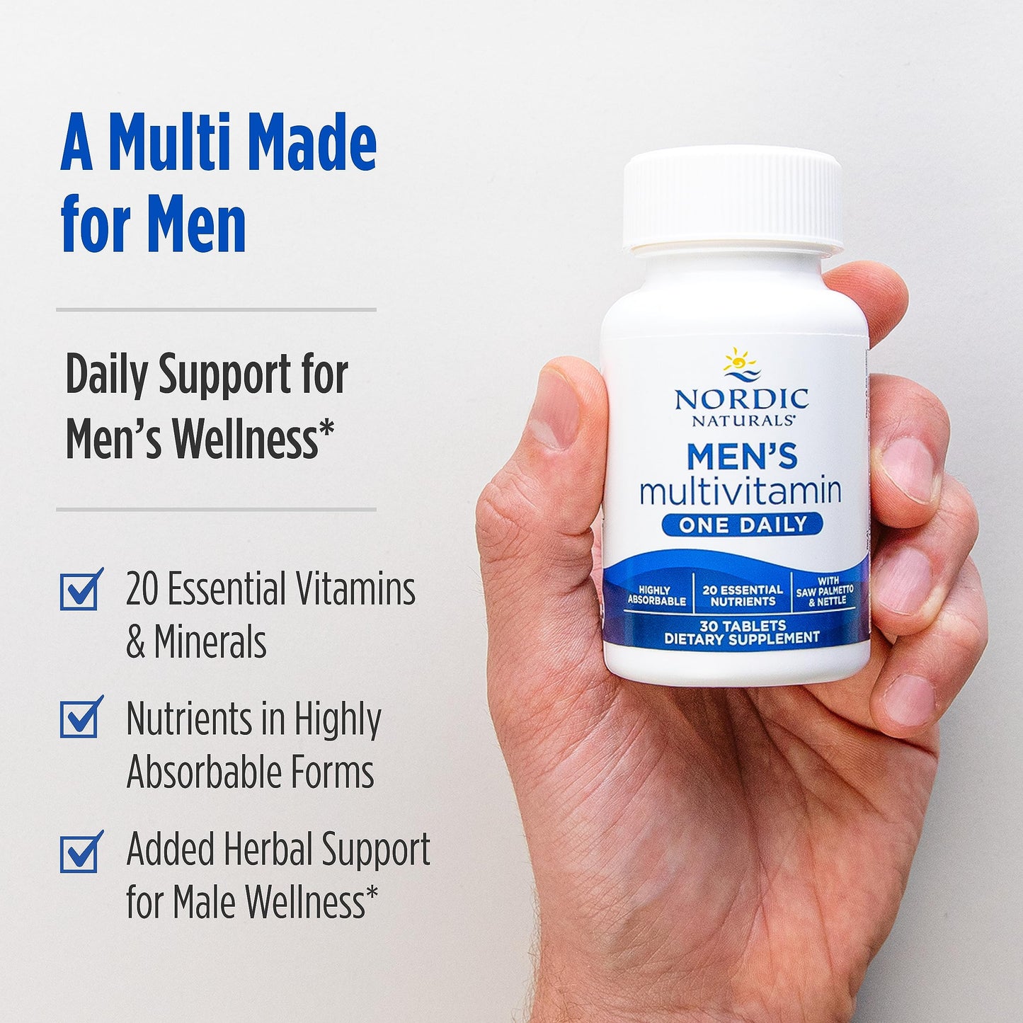 Nordic Naturals Men’s Multivitamin One Daily 30 Tablets