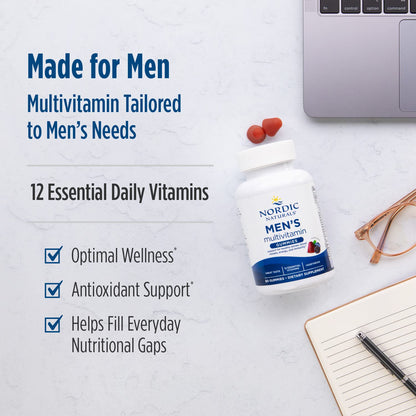 Nordic Naturals Men’s Multivitamin Gummies — Mixed Berry, 60 Gummies