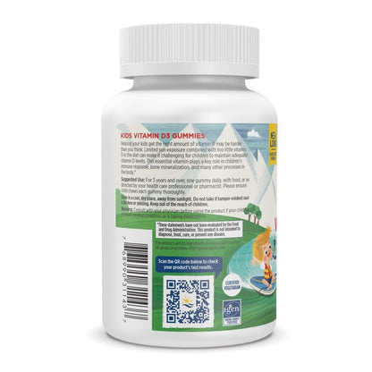 Nordic Naturals Vitamin D3 Kids — Wild Watermelon, 400 IU, 60ct