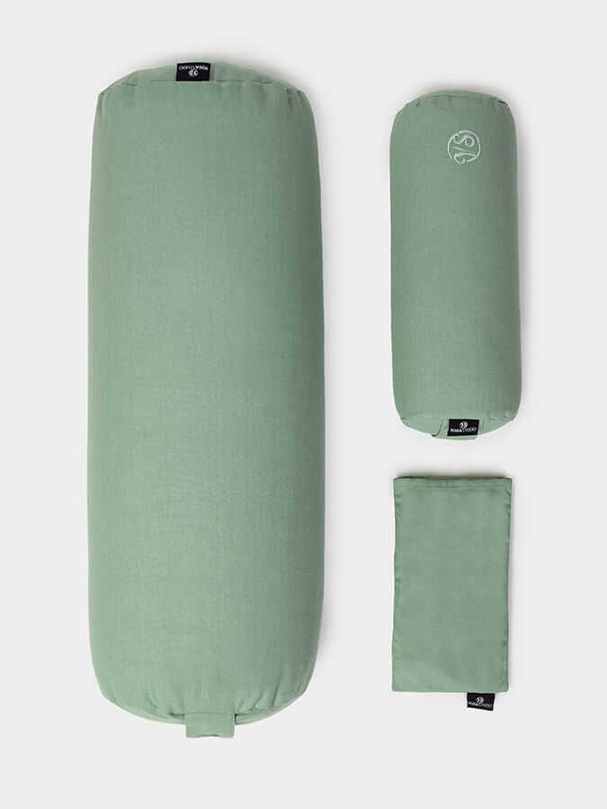 Yoga Studio Organic Meditation Bolster & Eye Pillow Set