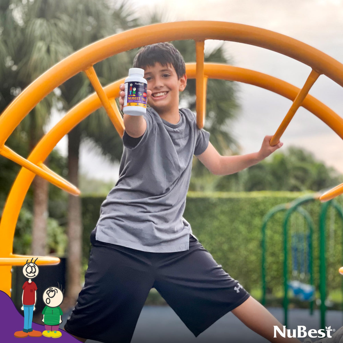 NuBest Tall 10+ Bone Strength Formula – Calcium, D3 & K2 | 60 Capsules - Calm Era