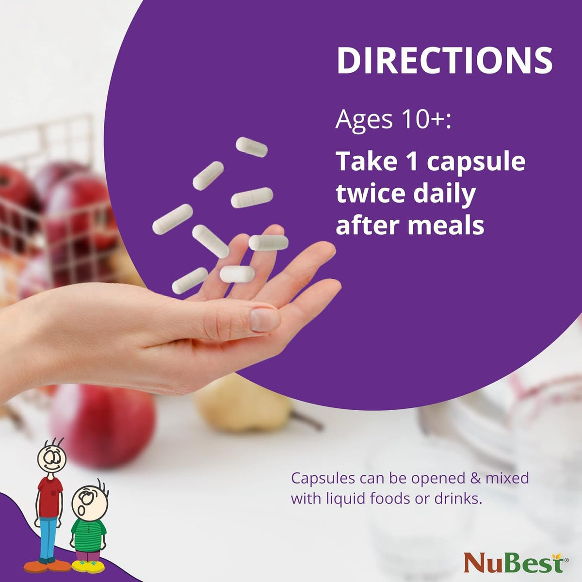 NuBest Tall 10+ Bone Strength Formula – Calcium, D3 & K2 | 60 Capsules - Calm Era