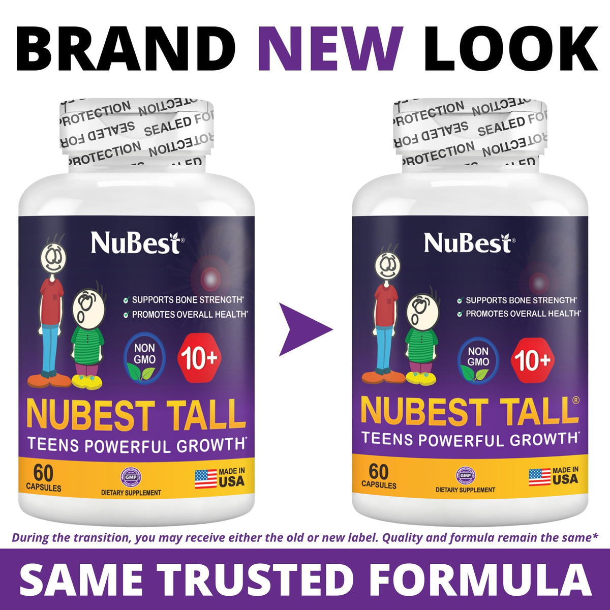 NuBest Tall 10+ Bone Strength Formula – Kids 10+ & Teens | 3-Month Pack - Calm Era
