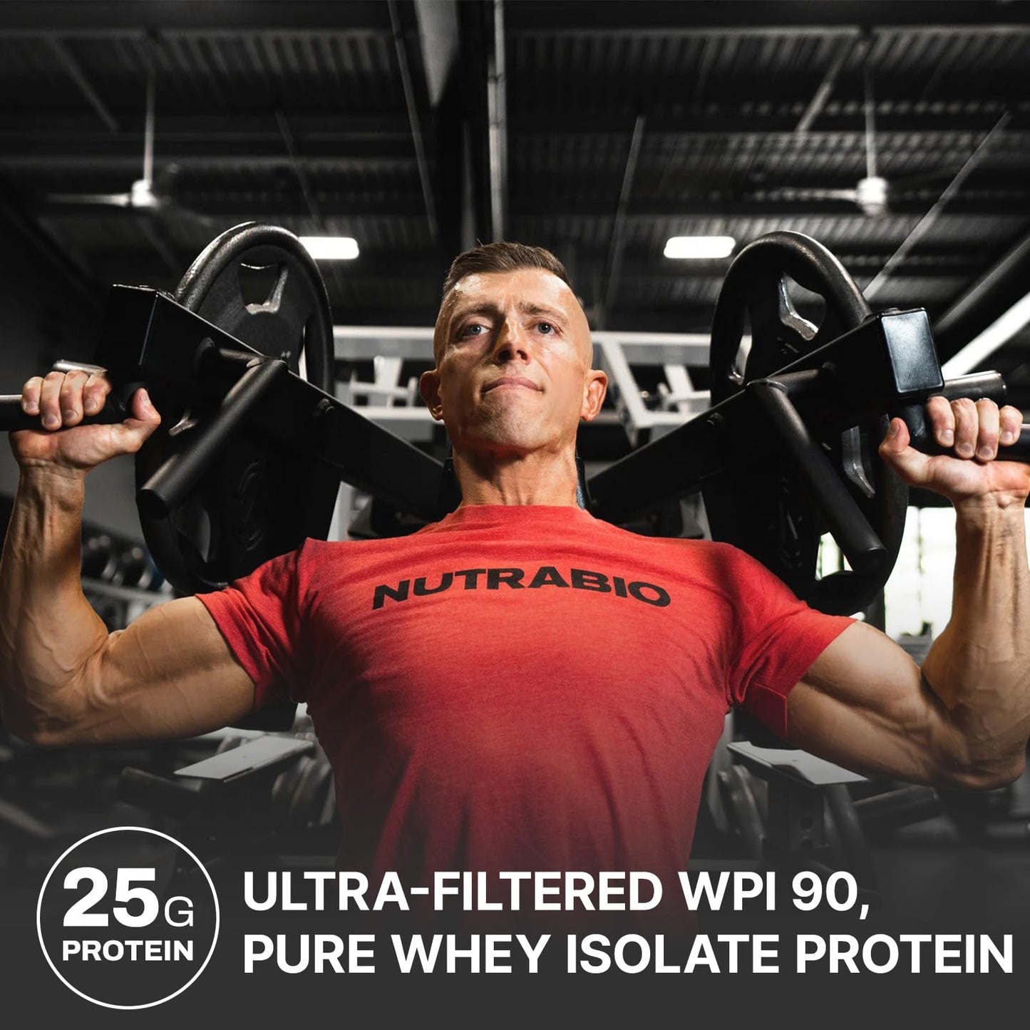 NutraBio 100% Whey Protein Isolate Creamy Vanilla 5lb