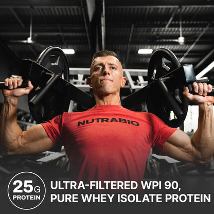 NutraBio 100% Whey Protein Isolate Creamy Vanilla 5lb