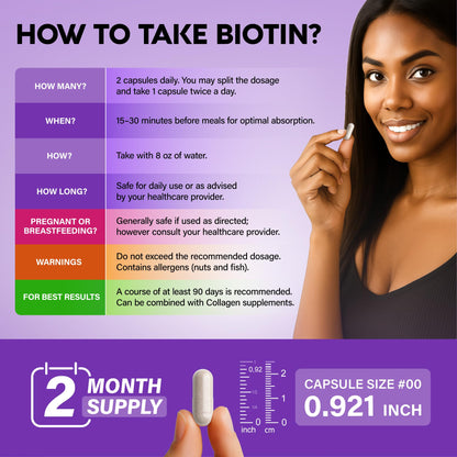 Nutraharmony Biotin + Collagen + Keratin – Hair, Skin & Nails | 120 Capsules