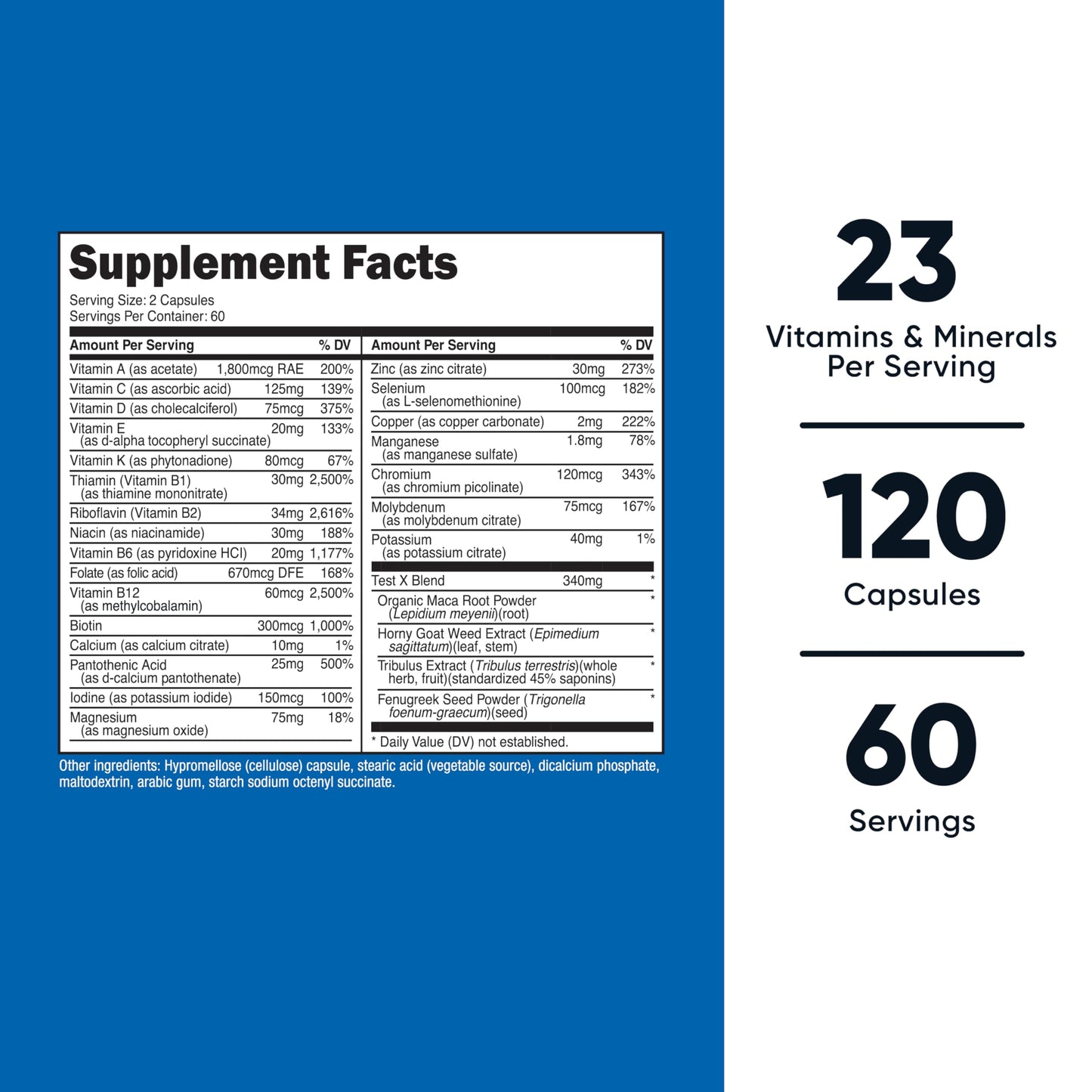 Nutricost Multivitamin for Men — 120 Capsules