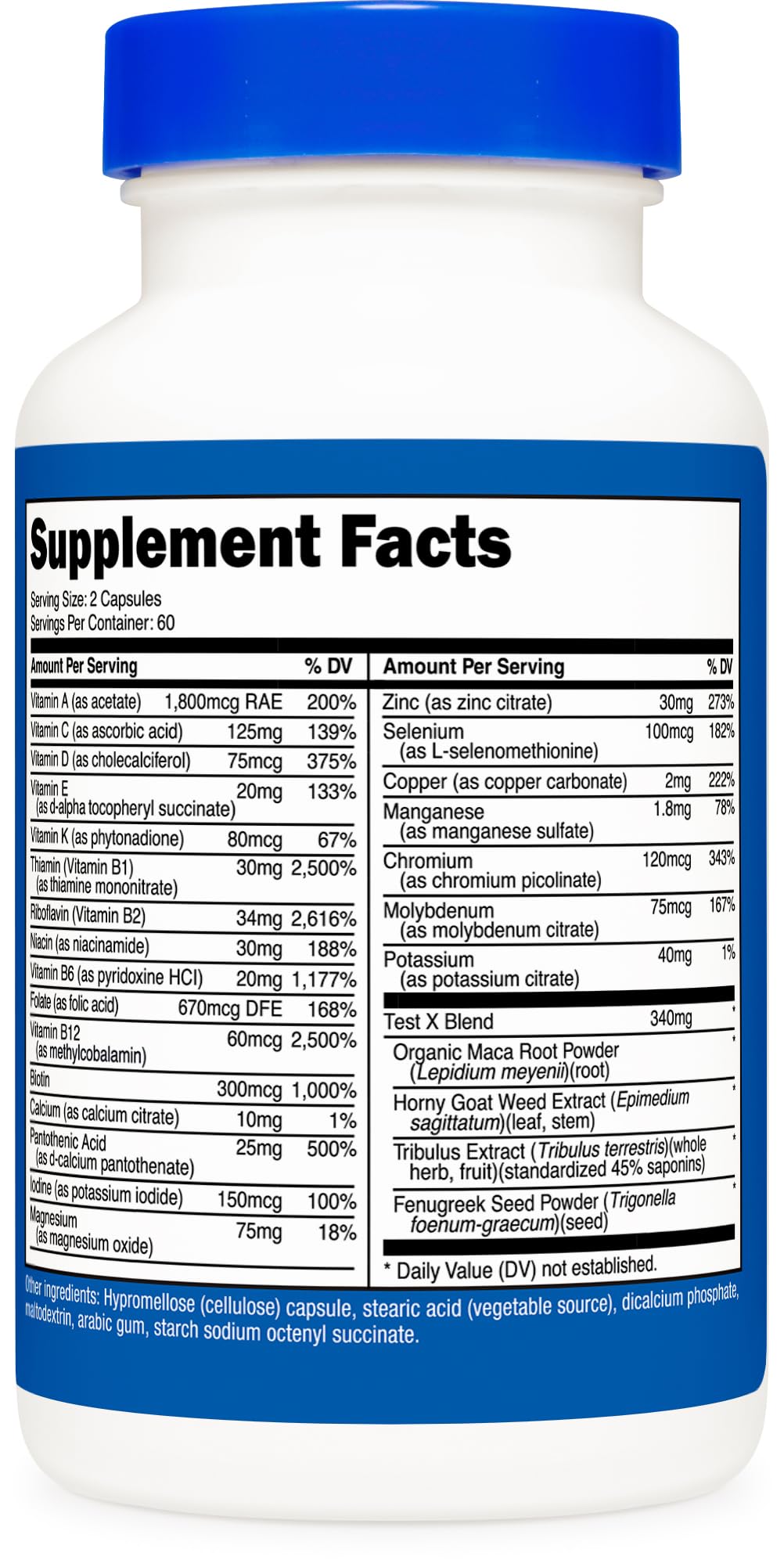 Nutricost Multivitamin for Men — 120 Capsules