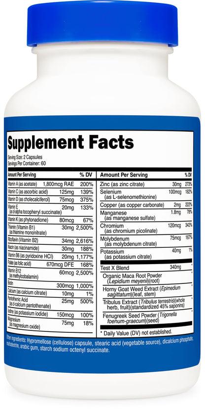 Nutricost Multivitamin for Men — 120 Capsules