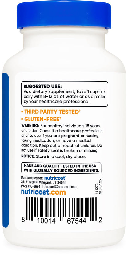 Nutricost Vitamin B2 Riboflavin 400mg — 120 Capsules