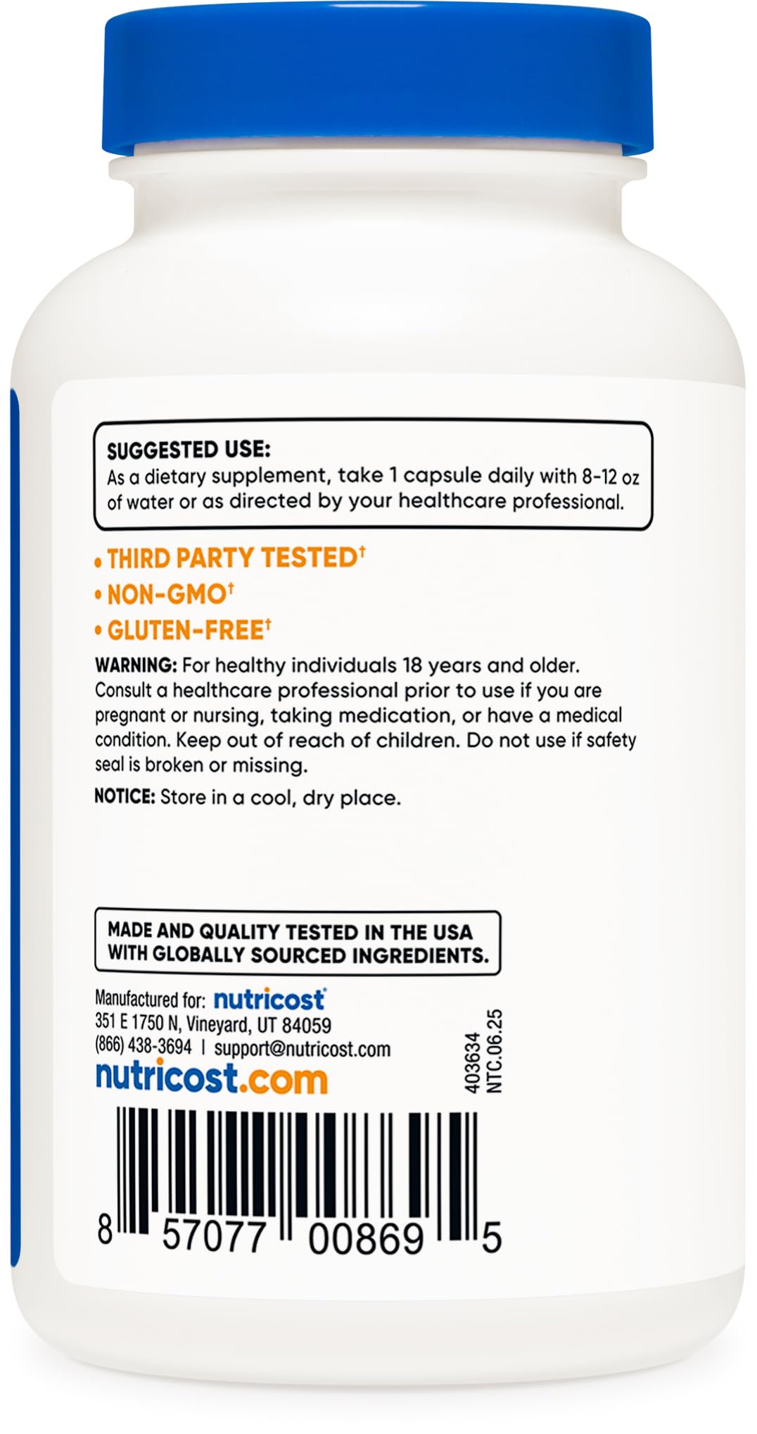 Nutricost Vitamin K2 MK-4 100mcg — 240 Capsules