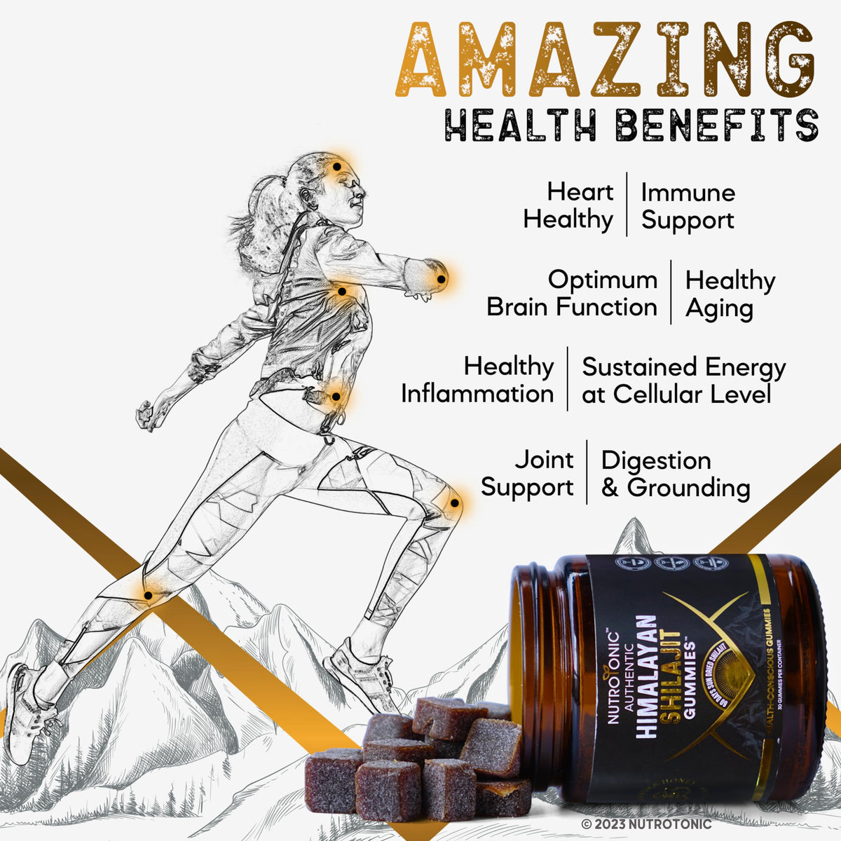 NutroTonic Himalayan Shilajit Gummies – Manuka Honey | 30 Gummies - Calm Era
