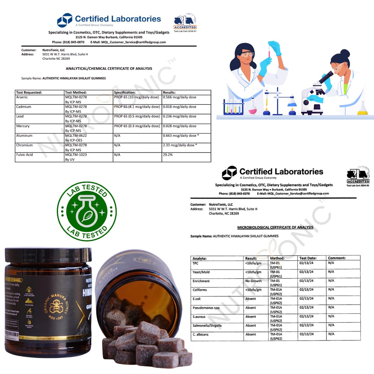 NutroTonic Himalayan Shilajit Gummies – Manuka Honey | 30 Gummies - Calm Era