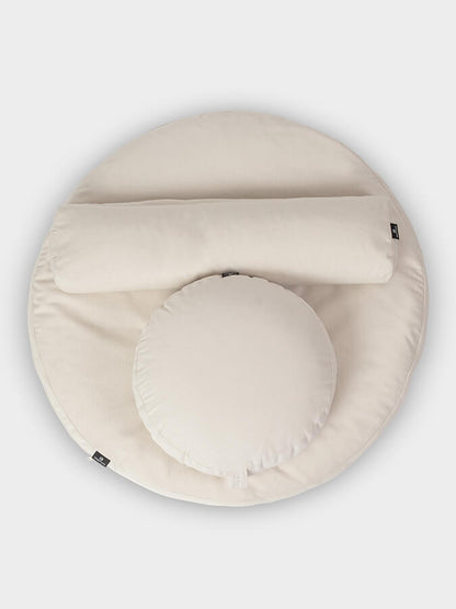 Beige Yoga Studio EU Zabuton Meditation Kit
