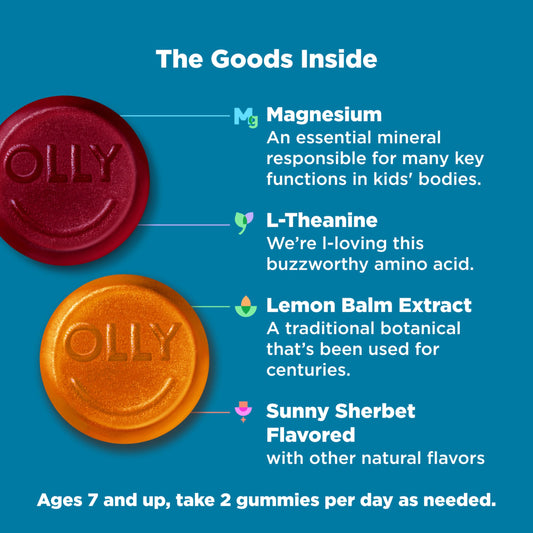 OLLY Kids Chillax Gummies — Magnesium & L-Theanine, 50ct