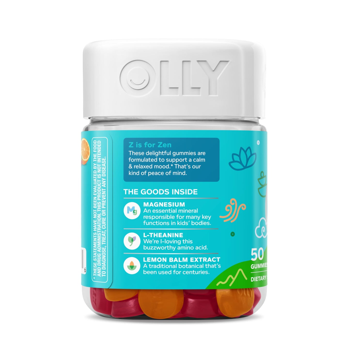 OLLY Kids Chillax Gummies — Magnesium & L-Theanine, 50ct