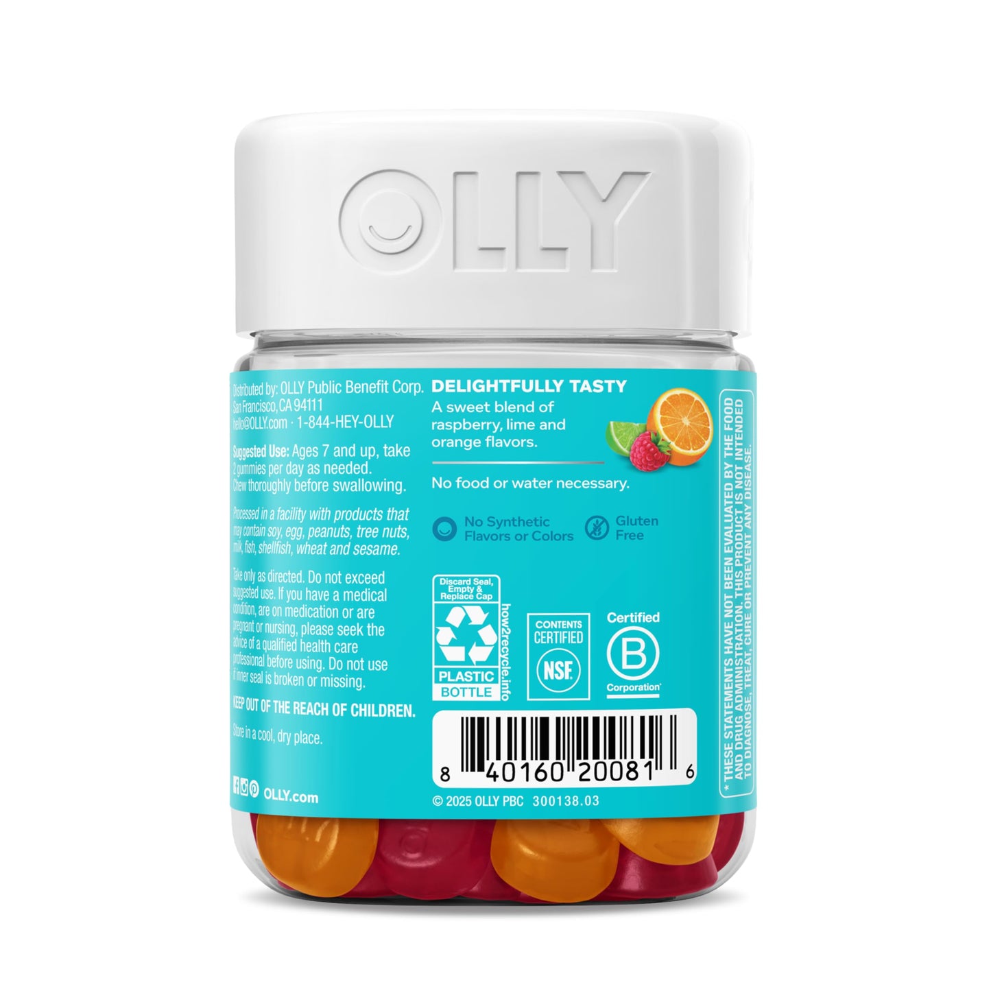 OLLY Kids Chillax Gummies — Magnesium & L-Theanine, 50ct