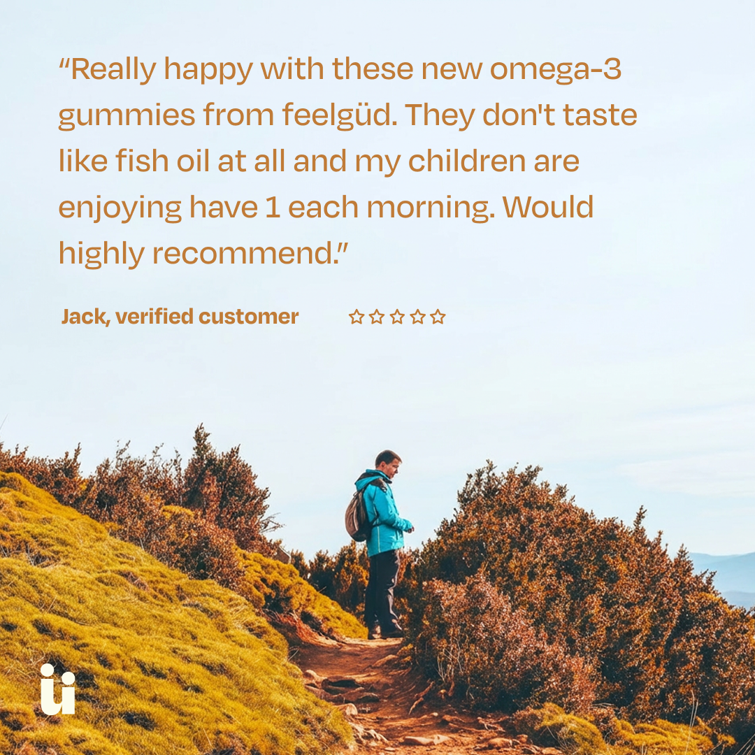 Feel Güd Vegan Omega-3 & Vitamin D3 Gummies