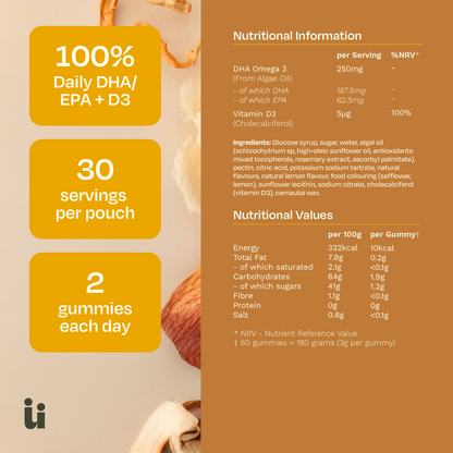 Feel Güd Vegan Omega-3 & Vitamin D3 Gummies