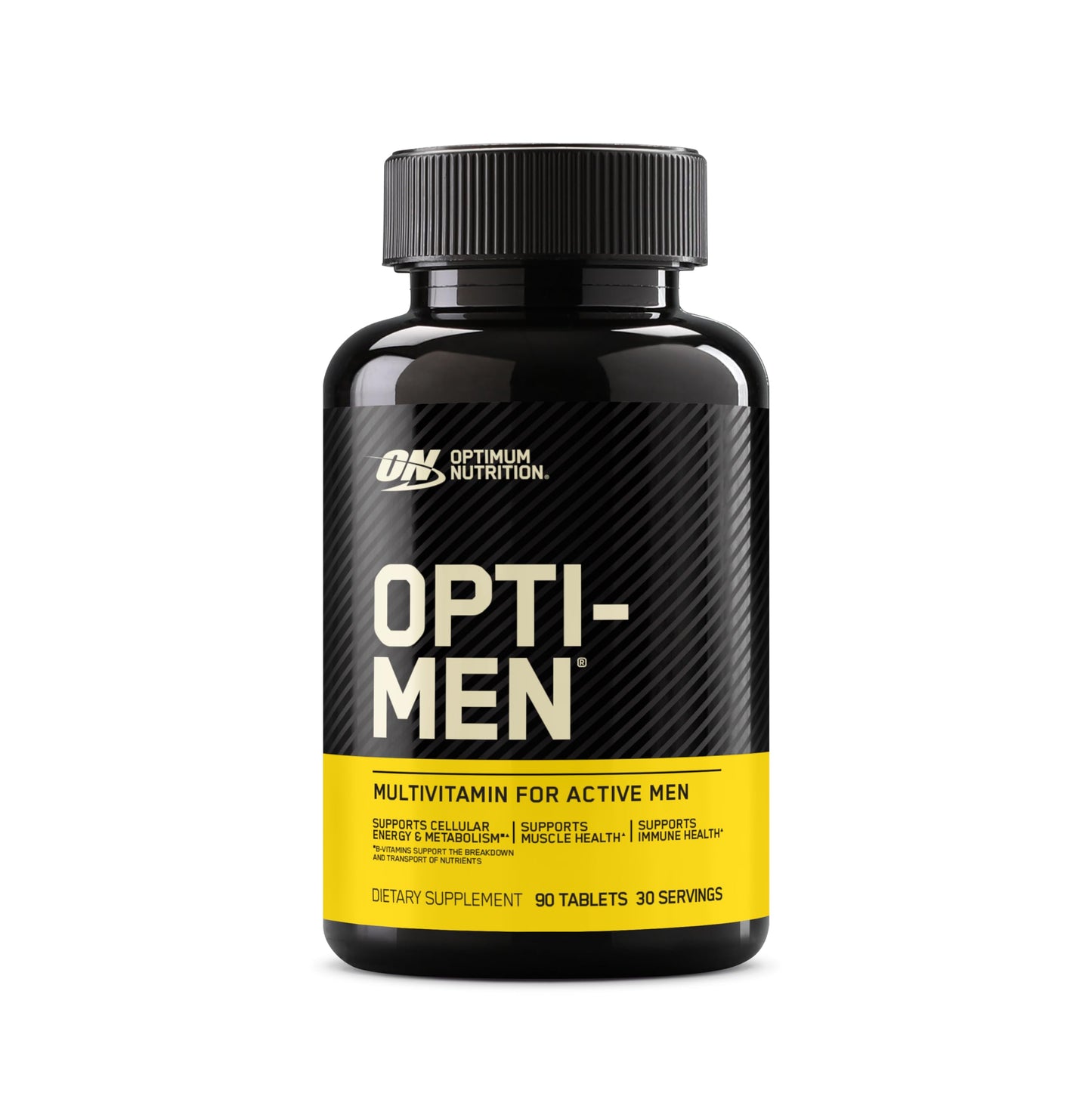Optimum Nutrition Opti-Men multivitamin supplement bottle on a white background