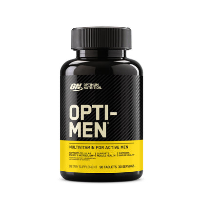 Optimum Nutrition Opti-Men multivitamin supplement bottle on a white background