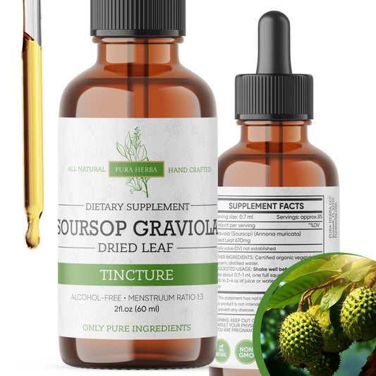 Organic Soursop Extract Graviola Drops — Tincture, 2fl oz - Calm Era