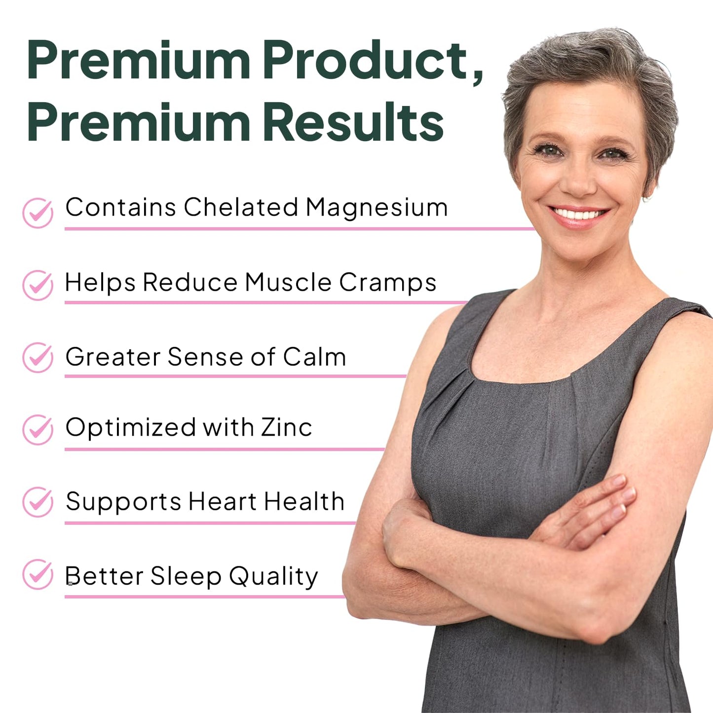 Organics Ocean Magnesium Glycinate with Zinc – 275mg, 2 Bottles