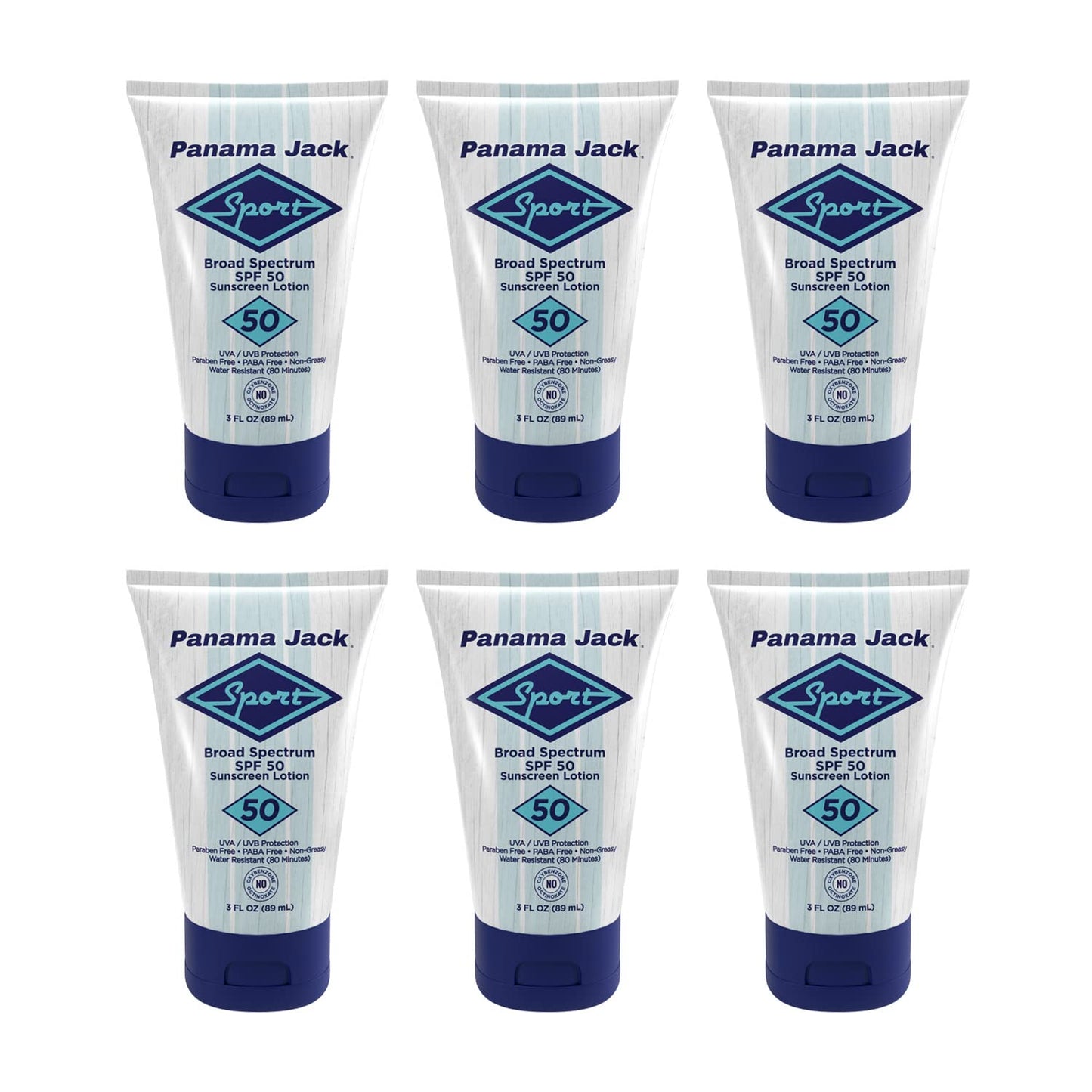 Panama Jack Sport Sunscreen Lotion SPF 50 — Pack of 2 x 3oz