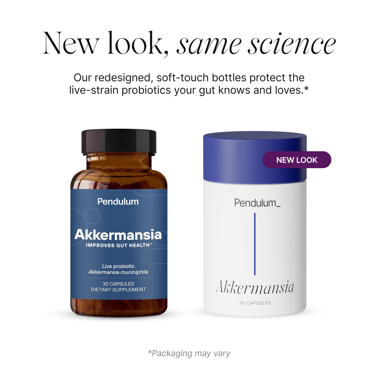 Pendulum Akkermansia Probiotic with Prebiotic Fibre – 30 Capsules