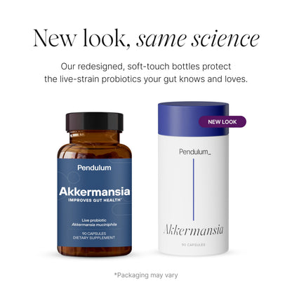 Pendulum Akkermansia Probiotic with Prebiotic Fiber 90 Capsules